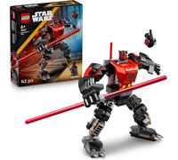 DDA-Star Wars 75411 Le Robot Dark Maul - Jeu de Construction - Figurine avec Sabre Laser Rouge à Double Lame & Minifigurine - Décoration - Cadeau pour Garçon dès 6 Ans & Fans de The Clone Wars