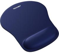 DDA-Tapis de Souris avec Repose Poignet Tapis de Souris Ergonomique Tapis Souris Imperméable pour Ordinateur, Ordinateur Portable, Bureau, Maison et Voyage, Base Antidérapante, Bleu