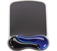 DDA-Tapis de Souris avec Repose-Poignets - Gel Duo Ergonomique, Pour Ordinateurs/Ordinateurs Portables avec Souris Laser/Optiques, Antidérapant - Bleu (62401)