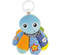 DDA-TOMY Lamaze - Peluche Sam La Pieuvre L27514, Peluche Bébé à Clip pour Berceau ou Poussette, Jouet d'Éveil Bébé, Jouet Éducatif Multicolore, Convient dès la Naissance