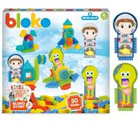 DDA-\u2013 Coffret de Jeu de Construction avec 50 pièces et 2 Figurines sur Le thème de l`Espace \u2013 Jouet Enfant 1 an et Plus \u2013 Fabriqué en Europe - 503713