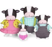 DDA-\u2013 W6195 \u2013 MoosicalMoo Famille Vache - Comprend 5 Pièces : 4 Figurines Animales Miniatures et un Livre (en anglais) - Dès 3 ans