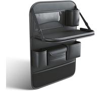 DdaiXQ Organisateur Siege Voiture Pour Opel Karl Hatchback(2015-2019), rangement de siège avec support de table à manger pliable et plusieurs poches,Black/A