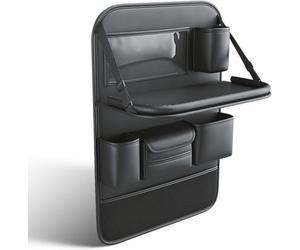DdaiXQ Organisateur Siege Voiture Pour Toyota Highlander 2008-2013, rangement de siège avec support de table à manger pliable et plusieurs poches,Black/A