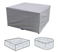dDanke Housse de protection imperméable Revêtements de meubles de jardin Gris 120x120x74cm gris