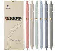 Ddaowanx Lot de 6 stylos à encre gel 0,5 mm à séchage rapide - Pointe fine - Écriture lisse - Fournitures de bureau et scolaires mignonnes - Cadeaux pour femmes