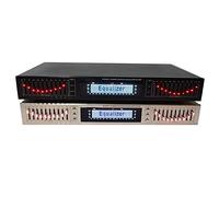 DDARKHORSE EQ665 égaliseur HiFi Home EQ égaliseur à Double égaliseur 10 Bande stéréo Treble Alto Bass Régulation avec Bluetooth intégré,Gold