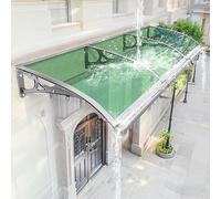Ddasam Auvent Arqué en Appentis pour Porte et Fenêtre - Structure en Aluminium et Polycarbonate Durable - Crée Un Havre de Paix Protégé（100x70cm）