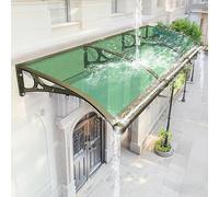 Ddasam Auvent de Porte d’Entrée Renforcé - Capacité de Charge 100kg, Résistance Supérieure au Verre - Joints Étanches et Confort Silencieux （60x250cm）