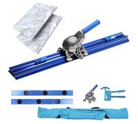 Ddasam Coupe-carreaux manuel 3m pour grand format, avec rails à ventouses et tête de coupe en alliage de cuivre - Kit complet inclut valise