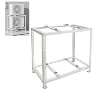 Ddasam Support climatiseur exterieur,cache climatiseur exterieur, Double étage pouvant accueillir deux climatiseurs， Console murale pour climatiseurs,Robuste et durable, Installation rapide