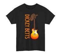 ddAWESDXZ Dickey Betts Black Cotton 100% Size S-3XL T-Shirt Unisex Black XL