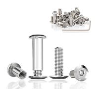 ddckj Lot de 40 Vis Assemblage Meuble en Acier Inoxydable A2 V2a Ecrou M4 x 16 Vis Chicago M4 x 8 pour Armoires Planches en Bois et Montage de Meubles