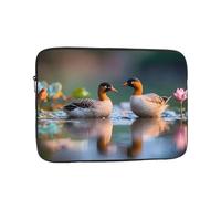 DDCXZPP Une paire de housse de protection pour ordinateur portable imprimé canards mandarins - Housse antichoc pour ordinateur portable de 10" pour homme et femme, voyage d'affaires, bureau quotidien