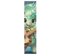 DDDIYEU Adorable ComéDie Musicale Grip de Skateboard Bande Grip Antidérapante Auto-adhésif Griptape de Longboard Sans Bulles 9x33in,44x10in(1pcs) Licorne Verte