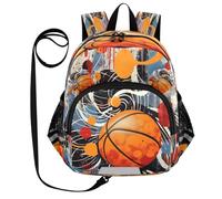 DDDIYEU Aquarelle Oeuvre Cool Rebond De Basket-Ball Sac à Dos Bébé Rigolo avec Oreilles,Mini Sac à Épaule Adorable,Sac à Dos pour Enfants