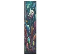 DDDIYEU Aquarelle Requin De Mer Grip de Skateboard Bande Grip Antidérapante Auto-adhésif Griptape de Longboard Sans Bulles 9x33in,44x10in(1pcs)