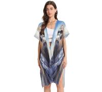 DDDIYEU Art De Gorille Aquarelle Cool Tunique de Plage Femme,Couverture de Maillot de Bain Légère et Ample Parfaite pour l’Été