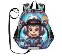 DDDIYEU Art De L'espace Coloré Singe Astronaute Sac à Dos Bébé Rigolo avec Oreilles,Mini Sac à Épaule Adorable,Sac à Dos pour Enfants