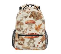 DDDIYEU Automne Confortable De HéRissons Bruns Bandoulière Sacs Cartable à Dos à Cartable Étudiants Sac pour Scolaire Filles Voyages Garçons