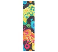 DDDIYEU ContrôLeur Ludique Jeu Oeuvre Grip de Skateboard Bande Grip Antidérapante Auto-adhésif Griptape de Longboard Sans Bulles 9x33in,44x10in(1pcs)