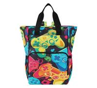 DDDIYEU ContrôLeur Ludique Jeu Oeuvre Sac à Langer Sac à Dos Grande Capacité Multifonction Sac à Couches pour Voyage Maman Femme Papa