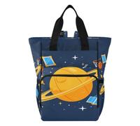 DDDIYEU Espace Ludique PlanèTe Sac à Langer Sac à Dos Grande Capacité Multifonction Sac à Couches pour Voyage Maman Femme Papa