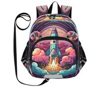 DDDIYEU FuséE Cool De L'espace De Dessin Animé Sac à Dos Bébé Rigolo avec Oreilles,Mini Sac à Épaule Adorable,Sac à Dos pour Enfants