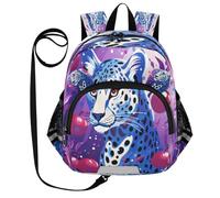 DDDIYEU GuéPard Oeuvre Pourpre Sac à Dos Bébé Rigolo avec Oreilles,Mini Sac à Épaule Adorable,Sac à Dos pour Enfants