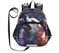 DDDIYEU Loup Rugissement De L'espace Sans Espoir Sac à Dos Bébé Rigolo avec Oreilles,Mini Sac à Épaule Adorable,Sac à Dos pour Enfants