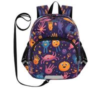 DDDIYEU Monstres D'art De L'espace ModèLe Mignon Sac à Dos Bébé Rigolo avec Oreilles,Mini Sac à Épaule Adorable,Sac à Dos pour Enfants