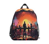 DDDIYEU Musique Art Abstrait Sac à Dos Enfant Sac d'École Maternelle Préscolaire Étudiant Scolaire Cartable pour Âgés de 3 à 8 Ans Garçons Filles