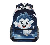 DDDIYEU Oeuvre De Dessin Animé De Saut Blanc Bandoulière Sacs Cartable à Dos à Cartable Étudiants Sac pour Scolaire Filles Voyages Garçons