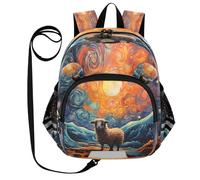 DDDIYEU Oeuvre De Lune De Mouton Sac à Dos Bébé Rigolo avec Oreilles,Mini Sac à Épaule Adorable,Sac à Dos pour Enfants