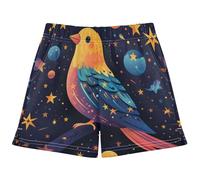 DDDIYEU Oiseau éToile De l'espace Short de Bain Fille,Pantalon de Plage à Séchage Rapide,Maillot de Bain pour Enfants