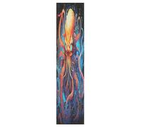 DDDIYEU Pieuvre Aquarelle Cool Grip de Skateboard Bande Grip Antidérapante Auto-adhésif Griptape de Longboard Sans Bulles 9x33in,44x10in(1pcs)