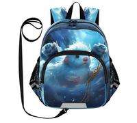 DDDIYEU Platypus LumièRe De L'espace Sac à Dos Bébé Rigolo avec Oreilles,Mini Sac à Épaule Adorable,Sac à Dos pour Enfants
