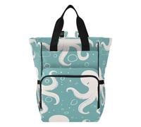 DDDIYEU Poulpe Mignon De Dessin Animé Sac à Langer Sac à Dos Grande Capacité Multifonction Sac à Couches pour Voyage Maman Femme Papa
