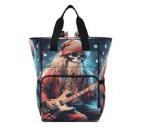 DDDIYEU Squelette Jouant De La ComéDie Musicale Sac à Langer Sac à Dos Grande Capacité Multifonction Sac à Couches pour Voyage Maman Femme Papa