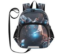 DDDIYEU ŒUvre D'art De Vache Argent Cool Sac à Dos Bébé Rigolo avec Oreilles,Mini Sac à Épaule Adorable,Sac à Dos pour Enfants