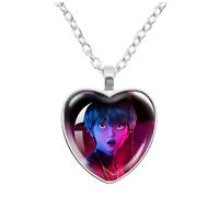 DDemons HHunters Collier Hun Trix RU Mi sa Ja Boys de Rpy Ti Ger K-Pops D-Demons H-Hunters Merch Heart Pendants Collier Accessoires pour Les Fans Pendentif Coeur Love