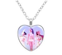 DDemons HHunters Collier Hun Trix RU Mi sa Ja Boys de Rpy Ti Ger K-Pops D-Demons H-Hunters Merch Heart Pendants Collier Accessoires pour Les Fans Pendentif Coeur Love