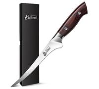 DDF iohEF Couteau à Filet 18cm, Couteau Désosser Couteau à Poisson Professionnel pour Désosser la Viande et le Poisson, Super Tranchant couteaux Acier Inoxydable Japonais Manche Ergonomique
