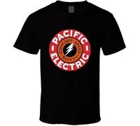DDfe31r Pacific Electric Railway Retro Railway Trains T Shirt