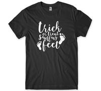 DDfe31r Trick Or Treat Smell My Feet Halloween Mens Funny Unisex T-Shirt