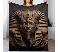DDFRTYY Pharaon égyptien Couverture Polaire en Flanelle Flannel, Couvertures Lit en Peut Être Utilisée comme Draps De Lit, Housse De Canapé （100×130cm）