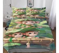 DDFRTYY Singe Parures De Lit avec Taies d'oreiller, Housse De Couette Polyester Ensemble Microfibre Douce pour Hommes Et Femmes King(220x240cm)