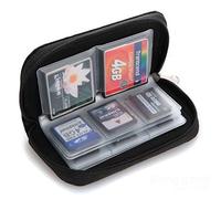 DDG EDMMS Carte mémoire 22-Fente boîtier étanche Porte-Carte SD Sac Portable pour Carte Micro SIM SDHC SDXC TF CF Noir