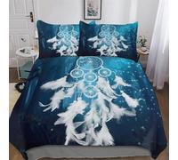 DDGAAGG DreamChatcher Parure De Lit Housse De Couette avec Taies d'oreiller 3 Pièces Housse Couette en Microfibre, pour Adultes Enfants King(220x240cm)