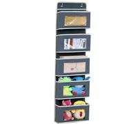 DDGAO Organiseur de rangement suspendu à suspendre sur une porte - 5 poches transparentes pour jouets, portefeuilles et serviettes (ordinaire)